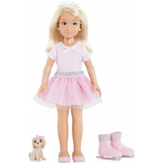 Corolle Valentine Ballerina Dukke 28 cm, med balletsko og hund