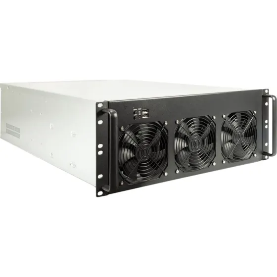 Inter-Tech 4F28 Mining Rackversion Udvidet ATX Sort