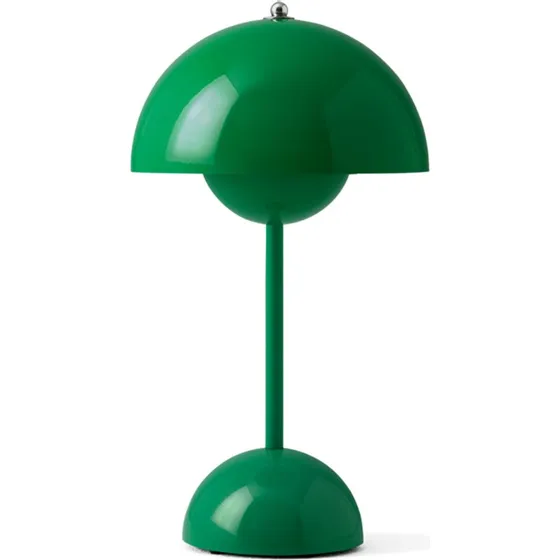 Andtradition Flowerpot VP9 signalgrøn, bærbart LED-bordlampe