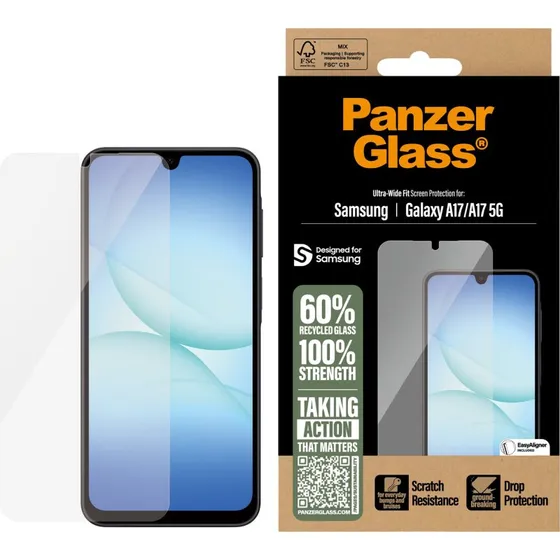 PanzerGlass Skærmbeskytter Transparent til Samsung Galaxy A17/A17 5G