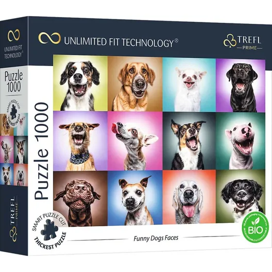Trefl Funny Dogs Faces 1000 brikker Floor