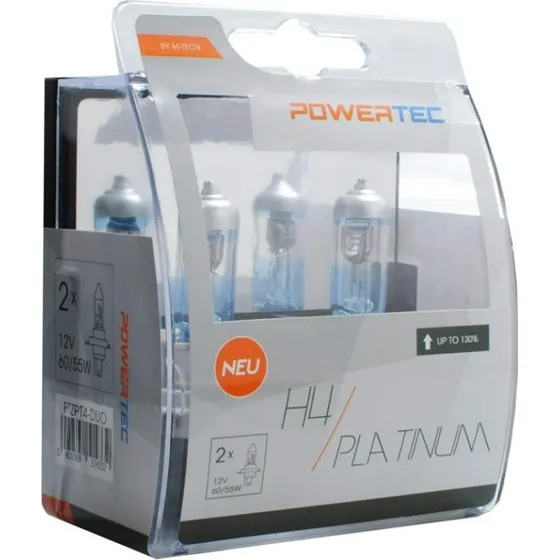 M-TECH PowerTec 12V H4 Platinium Halogenpære