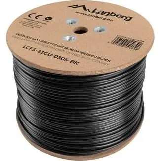 Lanberg Cat5e F/UTP 305m Sort Bulkkabel
