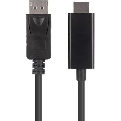 Lanberg DisplayPort til HDMI kabel 3 m, sort