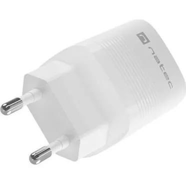 Natec Ribera GaN 30 W USB-C + USB-A, hvid