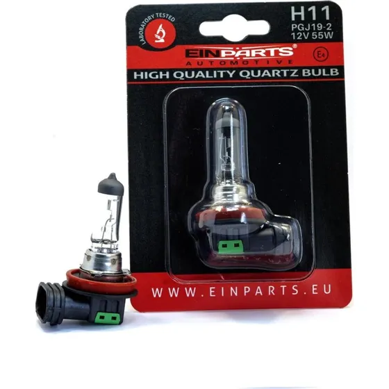 EINPARTS EPB56 H11 55W Glødepære, Gul, Til VW, Mercedes-Benz, Opel