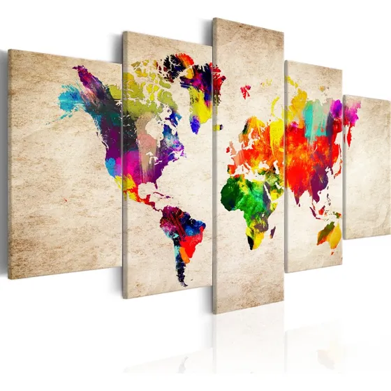 ARTGEIST Verdenskort Abstract Fantasy 200x100 cm