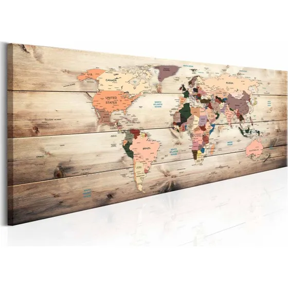 ARTGEIST Verdenskort Map of Dreams 50x150 cm multifarvet