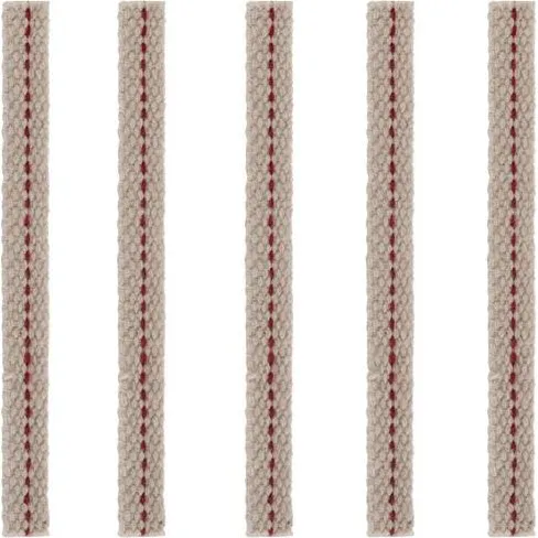 Bomuldsvæge 1x12 cm, 5-pak til oljelampe