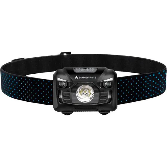 Superfire HL06 500lm USB-hovedlampe, 5-modus