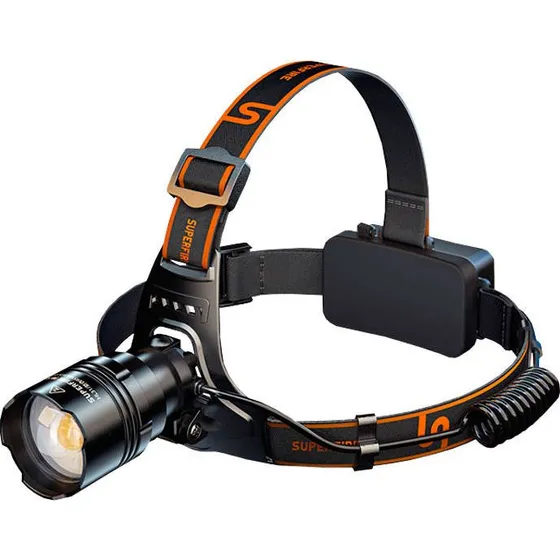 Superfire HL31 Type-C Lommelygte, 36 W, 4-modus, hvid