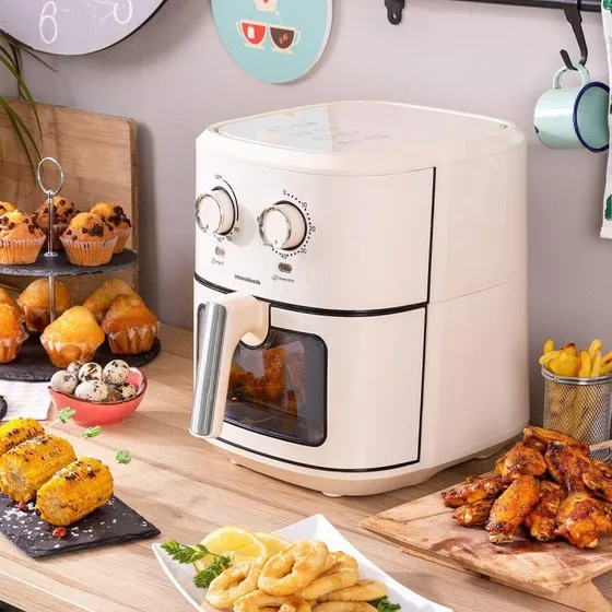 InnovaGoods Vynner Pro 6500 Creme 1700 W, 6,5 L, rustfrit stål