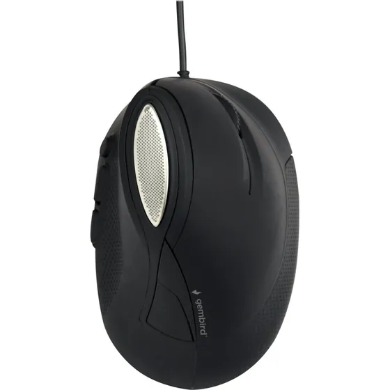Gembird Ergonomisk Lodret Mus 6-knap Sort