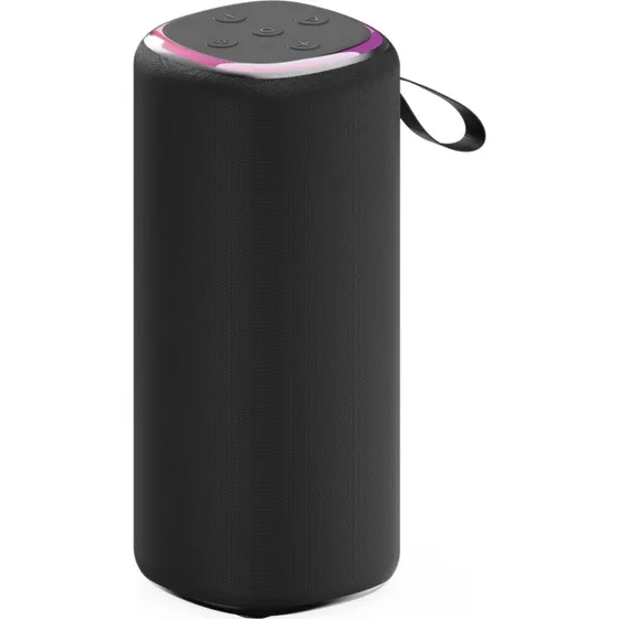 Gembird SPK-BT-LED-08L 10 W Bluetooth-højttaler, sort