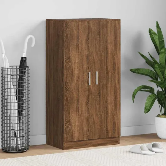 vidaXL Skoskab 55x35x108 cm brun konstrueret træ
