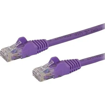 StarTech.com 1m CAT6 PoE Ethernet Kabel, Lilla, 10GbE, Snagless