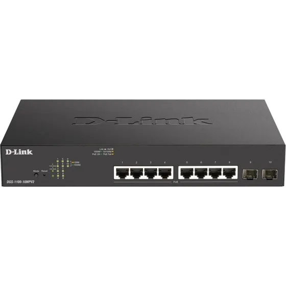 D-Link DGS-1100-10MPV2 10-ports PoE+ Smart Switch
