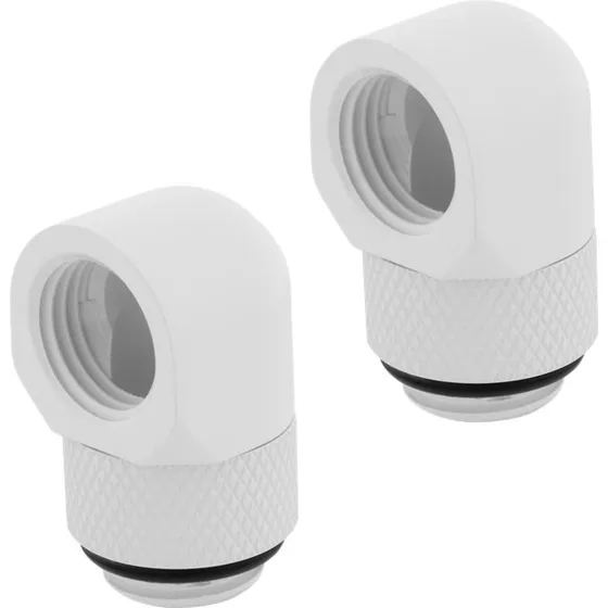 Corsair Hydro X Series 90° Rotary Adapter, hvid (2-pack)