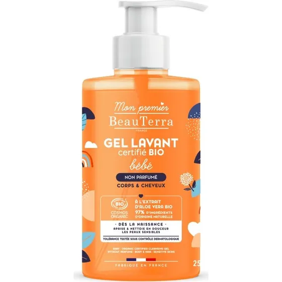 BeauTerra Bio Parfumefri Babyvaskegel 750 ml