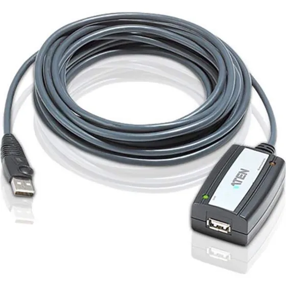 ATEN UE250 Aktiv USB 2.0 Forlængerkabel 5 m Grå