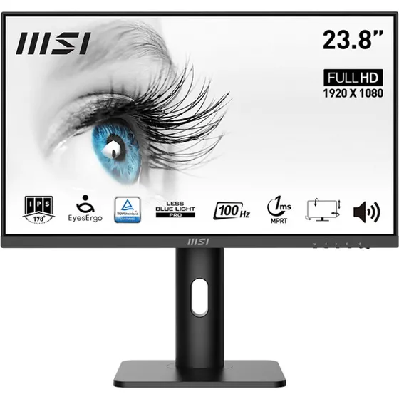 MSI PRO MP243XPDE 24" FHD IPS 100Hz Skærm - Sort