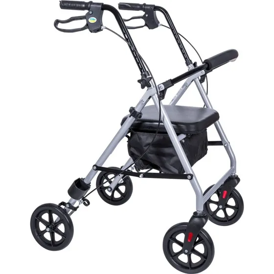 MDH Rocky Rollator, Sort, Justerbar, Max 120kg
