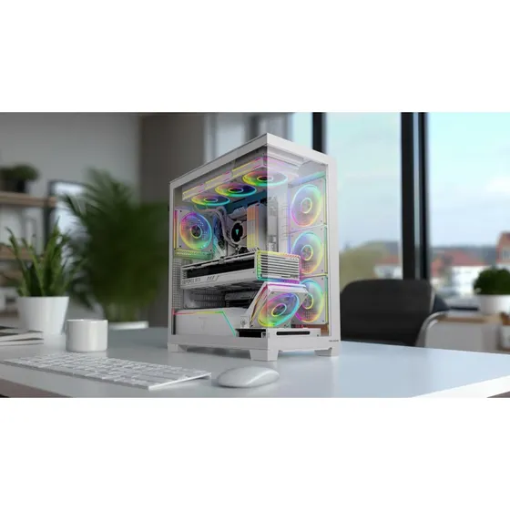 Modecom Volcano Stellar Plus ARGB Hvid Midi Tower