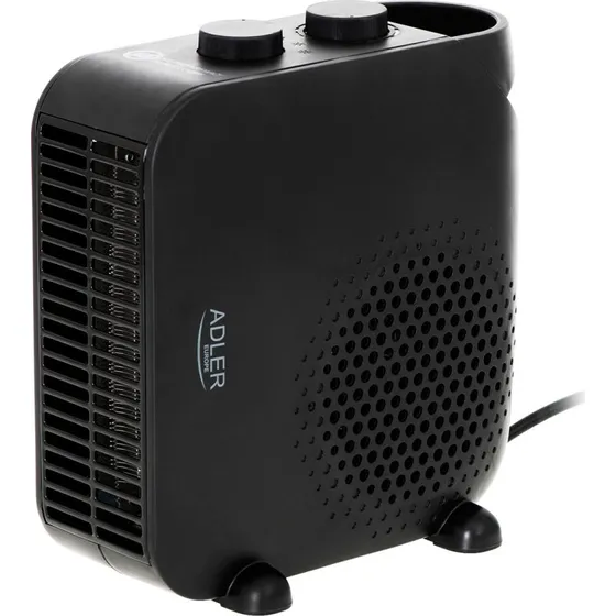 Adler Varmeblæser 2000W, 2 varmeindstillinger, Sort