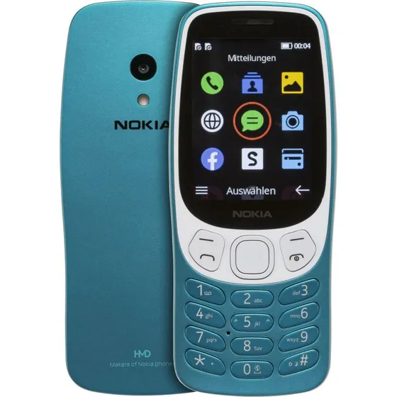 Nokia 3210 4G Dual-SIM, Blå, 2,4" USB-C
