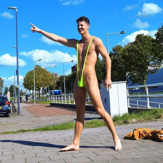 Borat Mankini Neongrøn