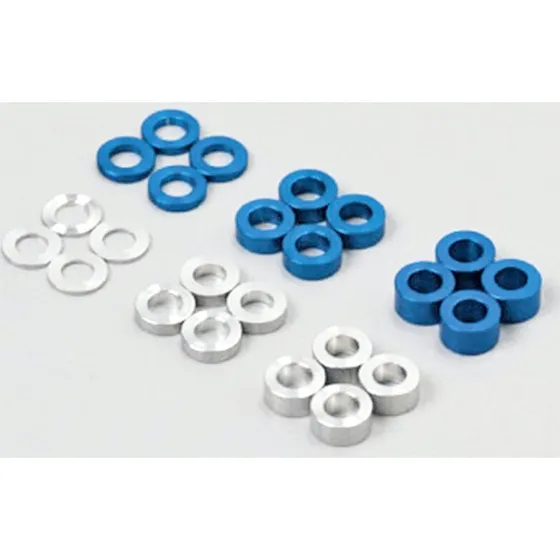 Tamiya HOP-UP OP-539 Aluminium spacer-sæt φ5,5/Ø3mm (0,5–3mm)