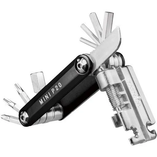 Topeak Mini P20 Multitool (20 funktioner) – Sort med etui