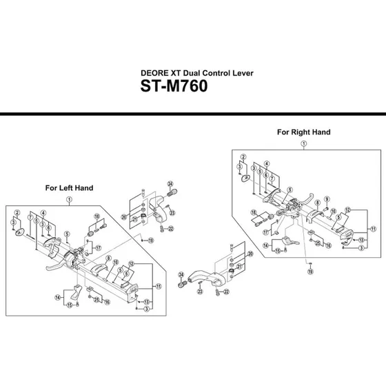 Shimano ST-M760 Justerskrue for Bremsekabel
