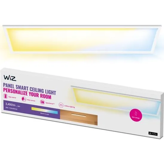 WiZ Panel Ceiling RT 36W Hvid 120x30 cm, justerbar 27-65K