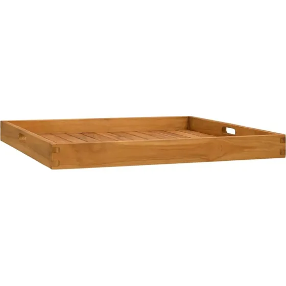vidaXL Serveringsbakke 70x70 cm massivt teaktræ