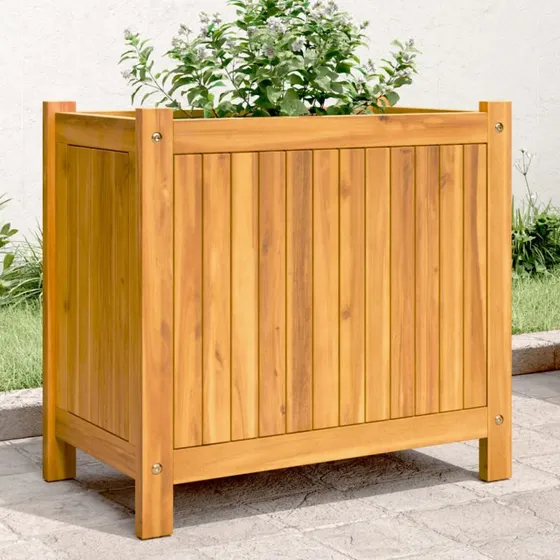 vidaXL Plantekasse med for 54x31x50 cm massivt akacietræ