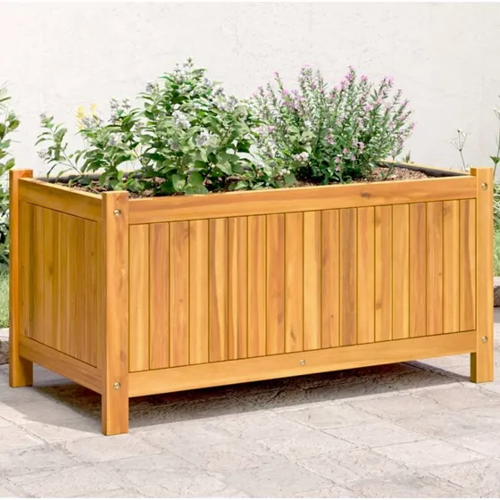 vidaXL Plantekasse med for 80x42x40 cm massivt akacietræ