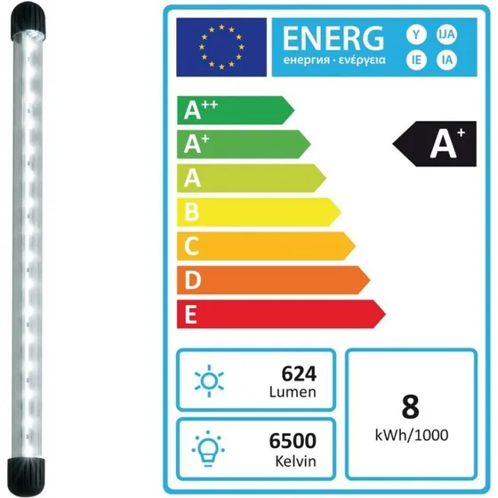 Novolux LED 60 hvid – 8W 6500K (490×21 mm)