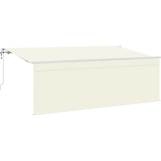 vidaXL Utrækkelig Markise Creme 400 x 200 cm