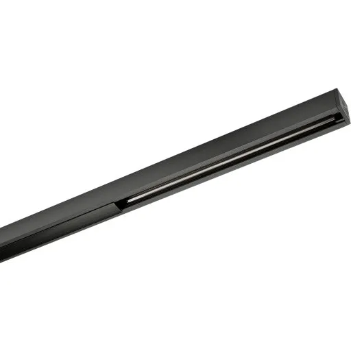 SG Zip 1F strømskinne, sort, 1,15 m