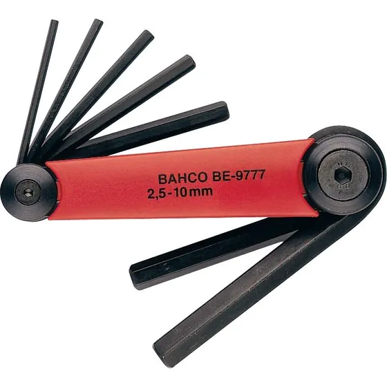 Unbrako® Nøglesæt 2,5-10 mm, 7 dele, sorte