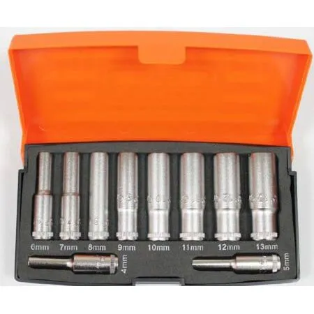 Bahco TOPPESÆT 1/4" LANGE 4-13 mm