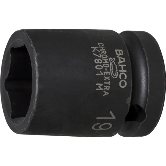 Krafttop K7801M 1/2" 10mm, sort, højtlegeret stål