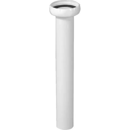Tilslutningsstykke Ø32 mm x 1 1/4", hvid, 200 mm