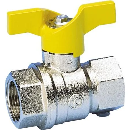 Pettinaroli G52 Gaskuglehane 1/2" Mf/Mf med T-greb