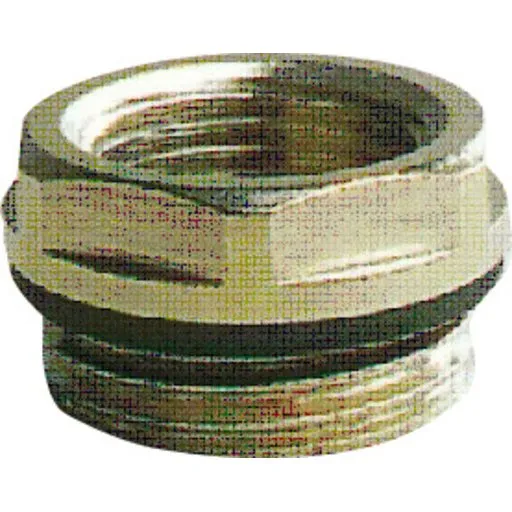 Pettinaroli Nippelmuffe 1/2" x 3/8", krom, selvtættende