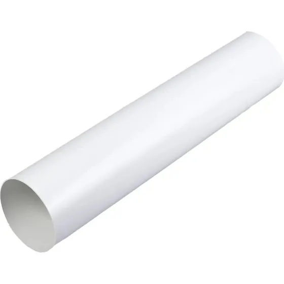 Duka Ventilationsrør Hvid Ø100 mm, 500 mm