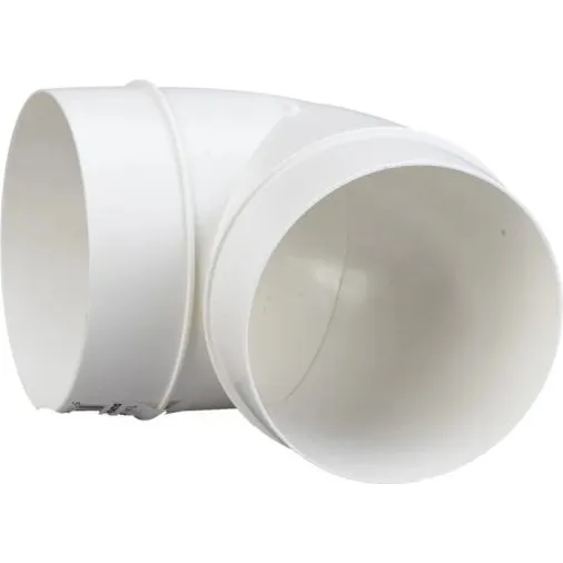 Duka Bøjning 90° Hvid Ø100 mm - 127152