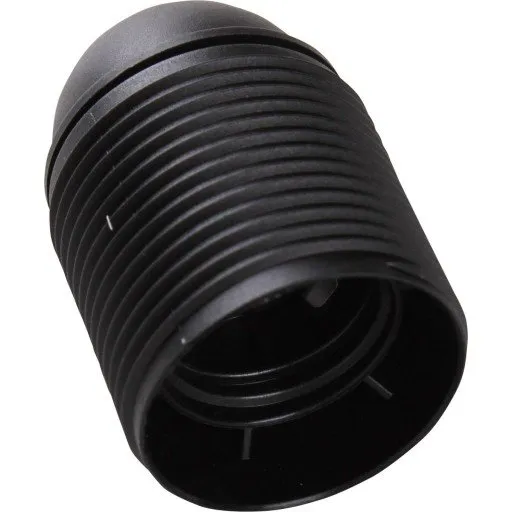 Kronefatning E27, sort, 40x54 mm