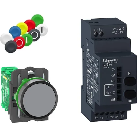 Schneider Electric Trådløs Tryk Sæt Ø22, 24-240V
